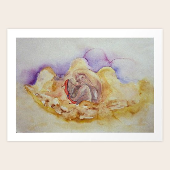 Le scarpe rosse Art Print