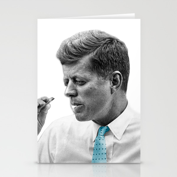 John F Kennedy Smoking Stationery Cards By Evansmith Society6