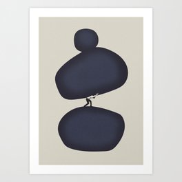 Weight on my shoulders Art Print