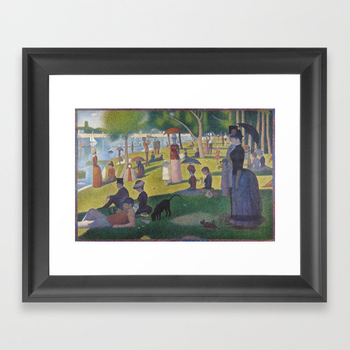 A Sunday Afternoon on the Island of La Grande Jatte by Georges-Pierre Seurat (1884) Framed Art Print