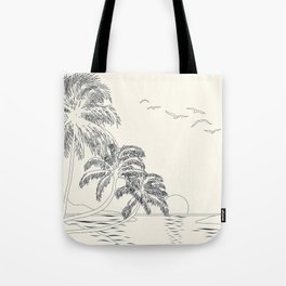 Beach Linescape Tote Bag