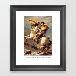 Napoleon Crossing the Alps - Jacques-Louis David Framed Art Print