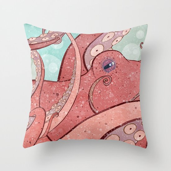 Octopus Throw Pillow