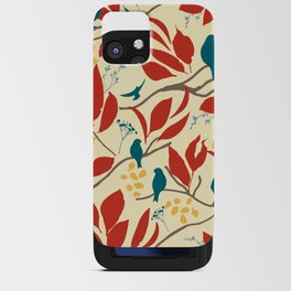Colorful spring birds pattern iPhone Card Case
