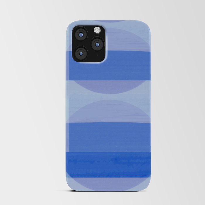 A Touch Of Indigo - Soft Geometric Minimalist Blue iPhone Card Case