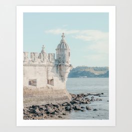 Torre de Belem over sea | Lisbon | art print | Portugal Art Print
