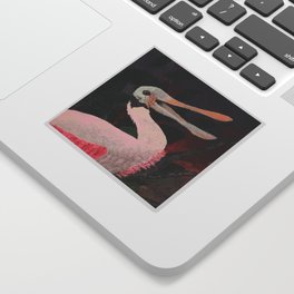 Laughing spoonbill Sticker