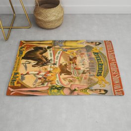 Vintage Circus Poster Rug