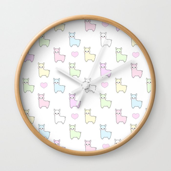 Pastel Pacas Wall Clock
