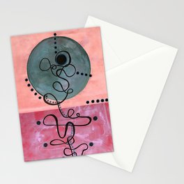 Setting Sun in pink Stationery Cards
