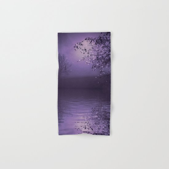 SONG OF THE NIGHTBIRD - LAVENDER Hand & Bath Towel