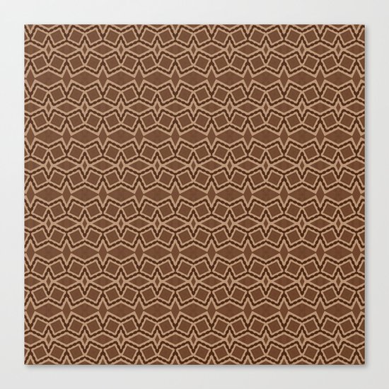 Brown Tilt-A-Block Canvas Print