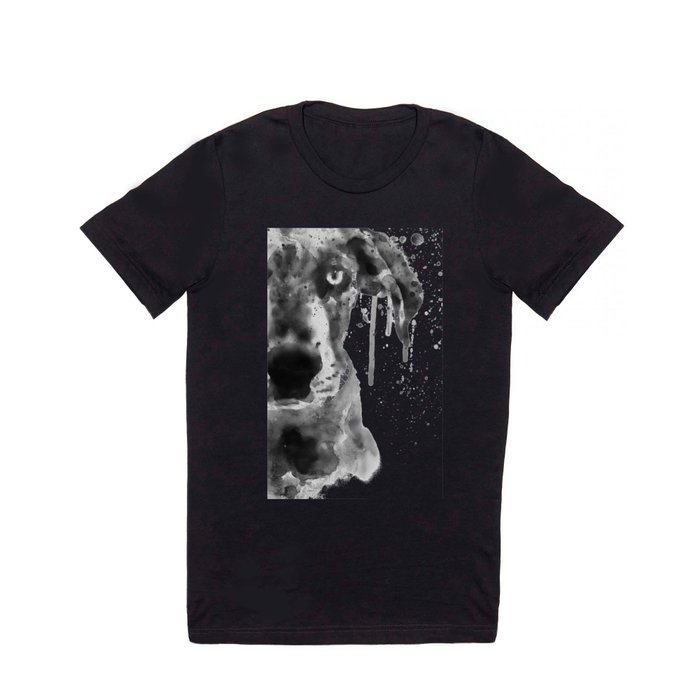 Black And White Half Faced Puppy T Shirt by MarianVoicu | Society6