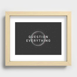 QUESTION EVERYTHING Recessed Framed Print