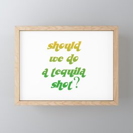 tequila Framed Mini Art Print