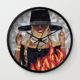 Okay Ladies, Now Let's Get in Formation Wall Clock