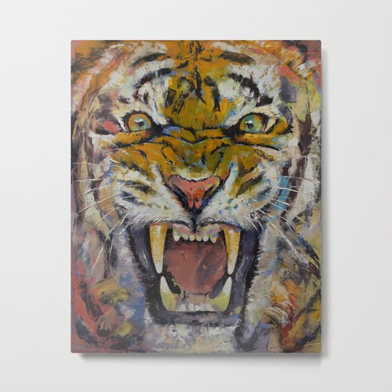 Tiger Metal Print