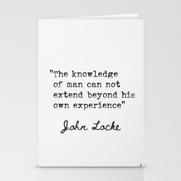 John Locke English philosopher and physician  Stationery Cards