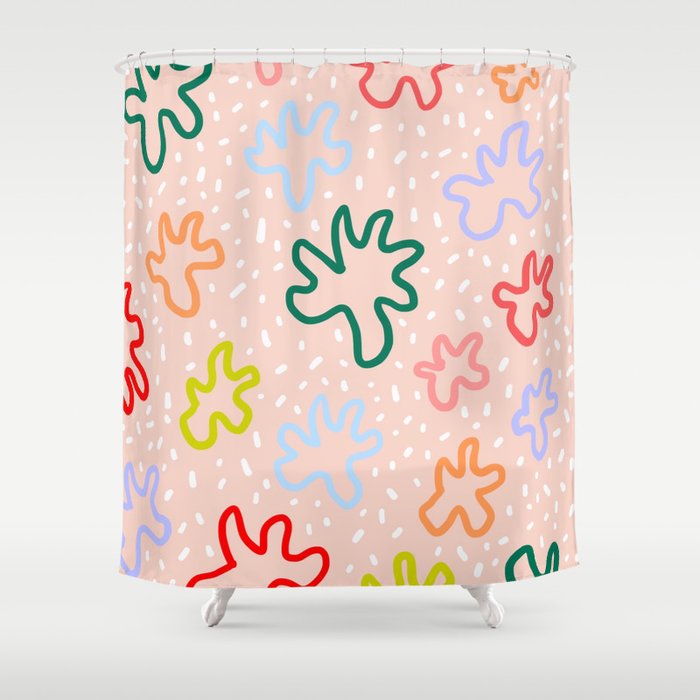 Squiggly Wiggly Shower Curtain