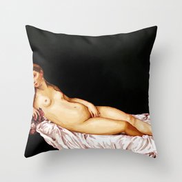 Venus Chilling Throw Pillow