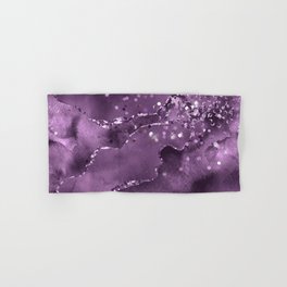Purple Starry Agate Texture 03 Hand & Bath Towel