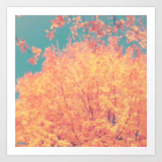 Autumnal Burst. Art Print