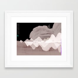 Black Landscape - 无色风景 Framed Art Print
