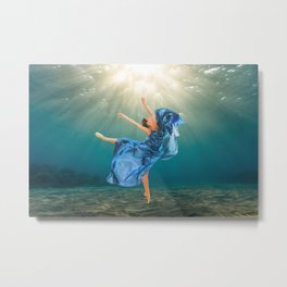 Dancing in Turquoise Waters Metal Print
