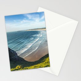 Great Britain Photography - Rhossili Bay Beach On A Hot Summer Day Stationery Card