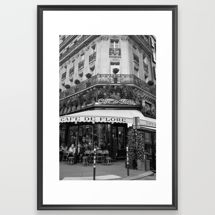 Café de Flore Framed Art Print