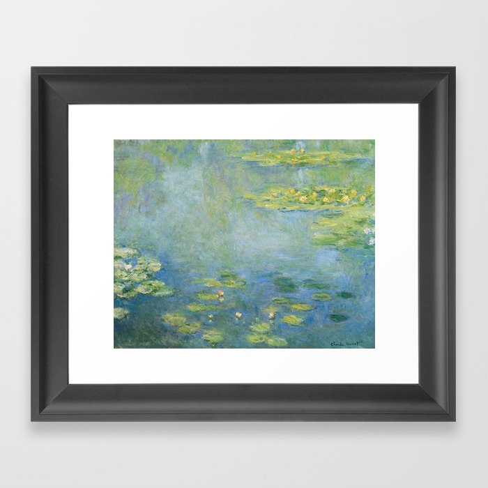 Water lilies by Claude Monet, 1906 Framed Art Print