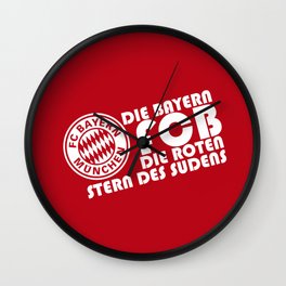 Slogan: Bayern Munchen Wall Clock