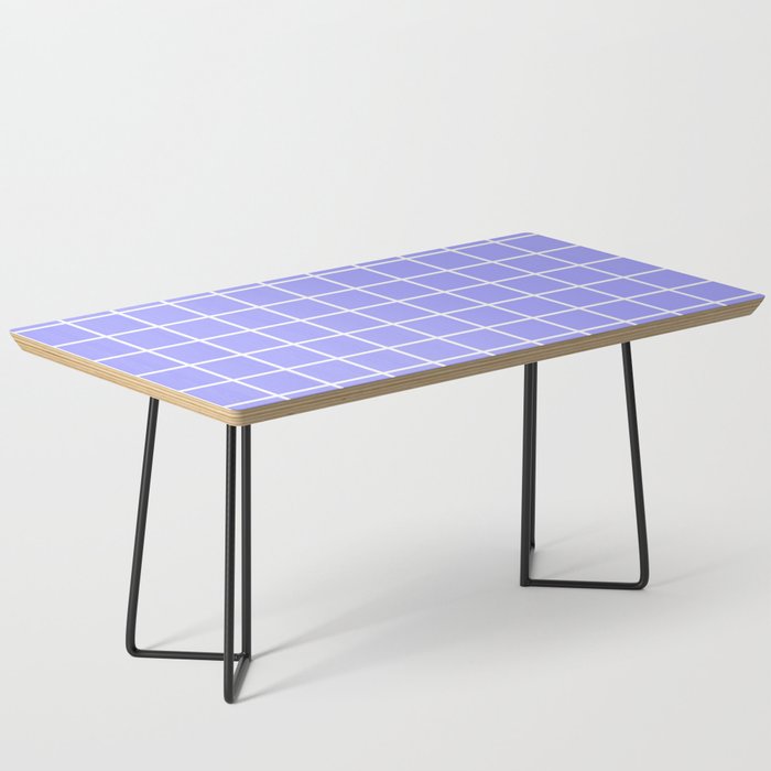 Periwinkle Collection - white grid 1 Coffee Table