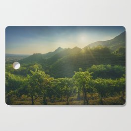 Vineyards and Hills in Prosecco Unesco Site. Italy Cutting Board