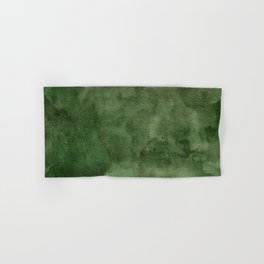 Green Watercolor Texture Hand & Bath Towel