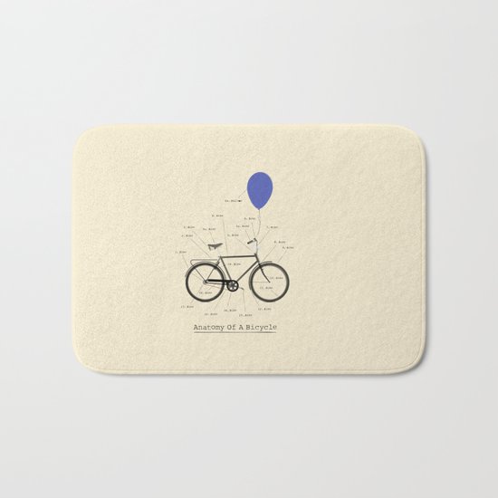 Anatomy Of A Bicycle Bath Mat