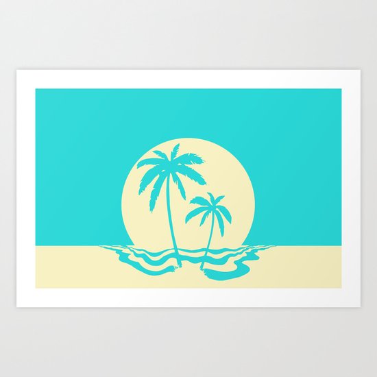Calm Palm Art Print