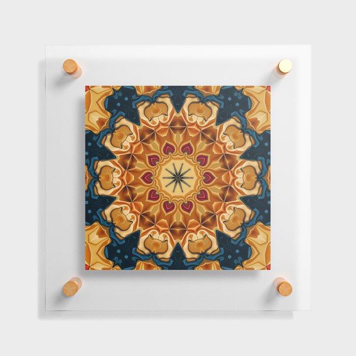Digitally Painted Mandala Floating Acrylic Print
