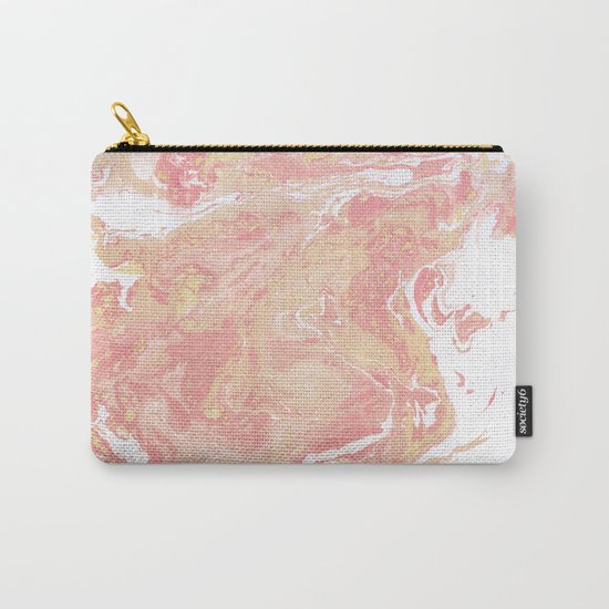 Marble texture background pastel cream shades . Carry-All Pouch
