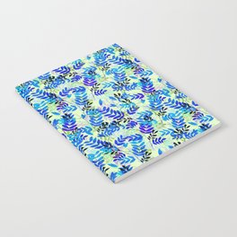 Blue Leaf Party Notebook