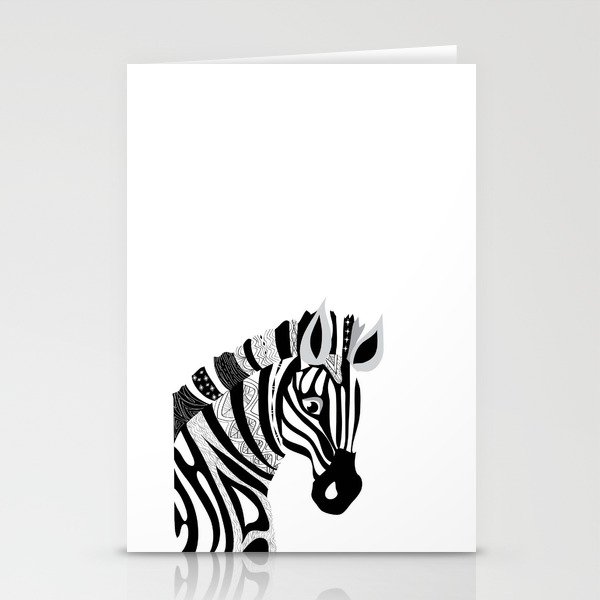 Zebra art  Stationery Cards