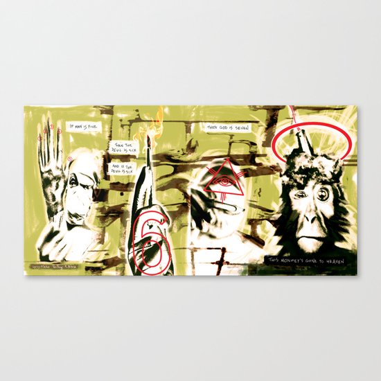 Monkey Gone to Heaven Canvas Print