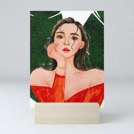 Leaf and beauty  Mini Art Print
