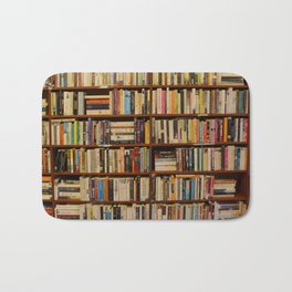 Bookshelf Books Library Bookworm Reading Bath Mat