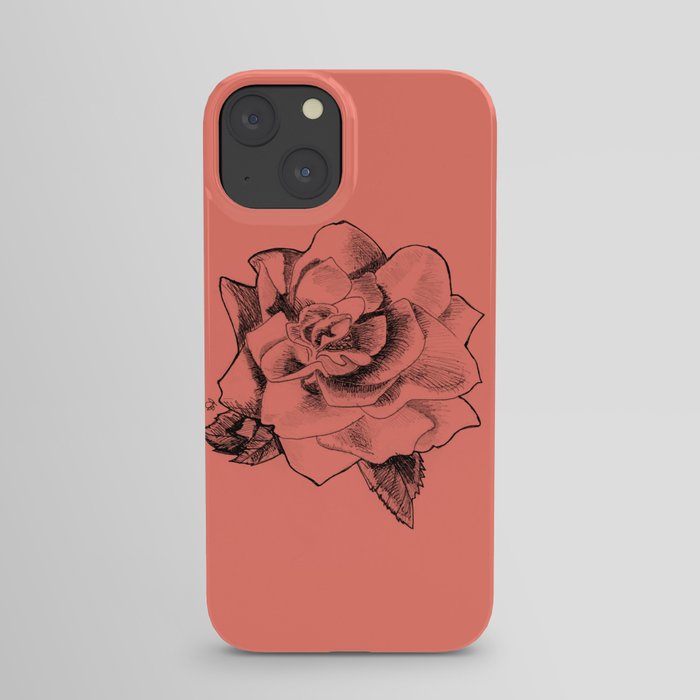 Rose on Rose iPhone Case