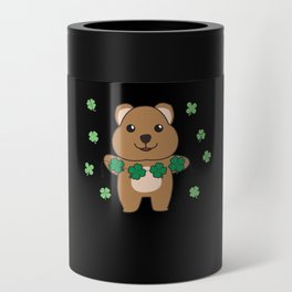 Quokka With Shamrocks Cute Animals For Good Luck Can Cooler