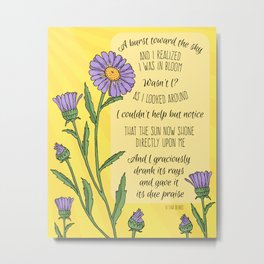 Inspirational Poem For Home and Office Metal Print