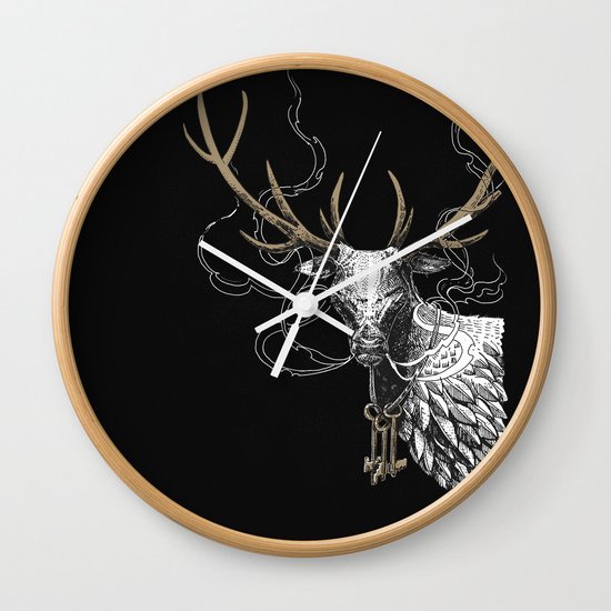 Oh Deer! Light version Wall Clock