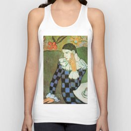 Pablo Picasso Harlequin Leaning on His Elbow Tank Top