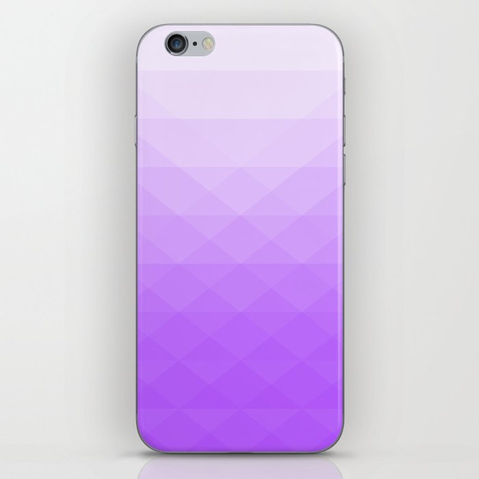 Gradient of purple geometric shapes. iPhone Skin